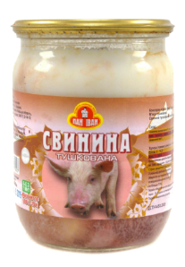 Свинина тушкована ПАН ІВАН, 500г